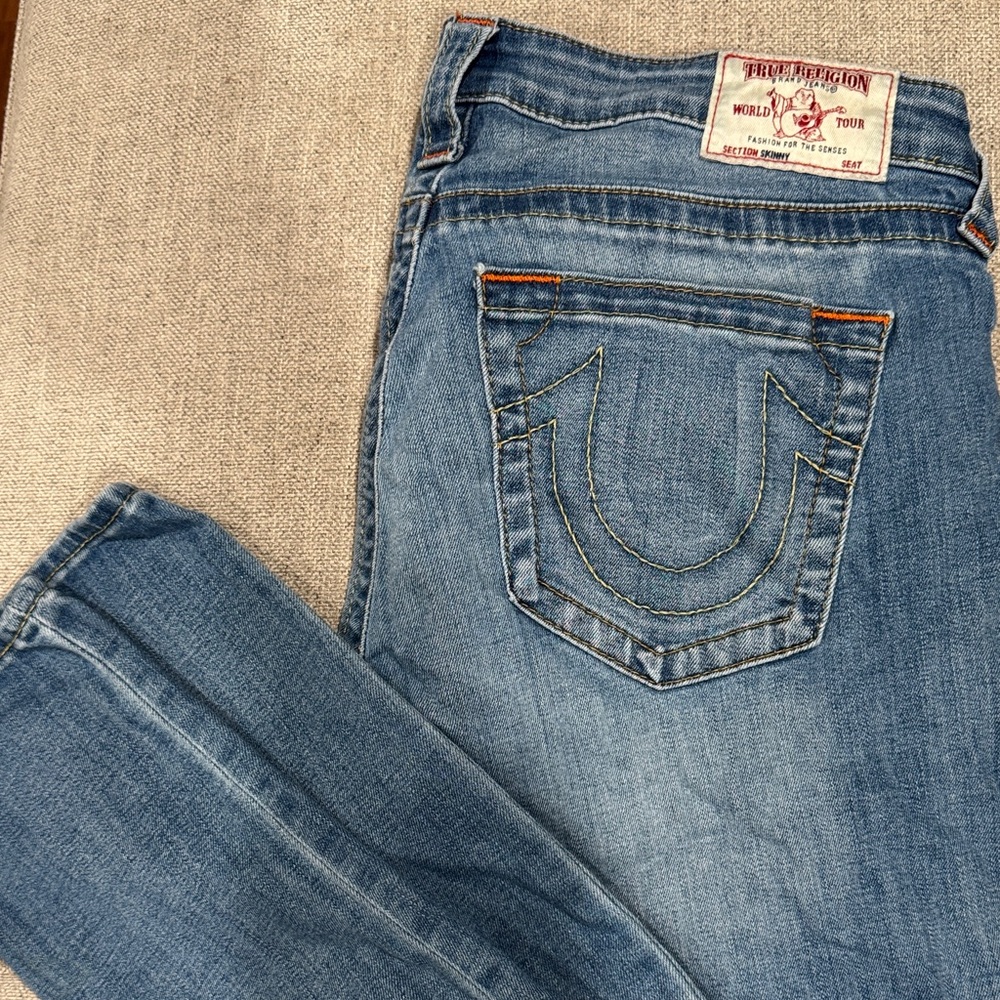True Religion Women's Light Blue Skinny Jeans